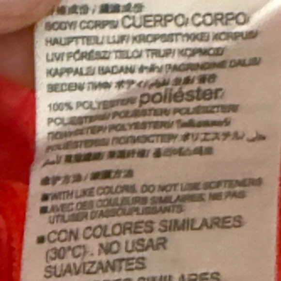 Under Armour Heat Gear Long Sleeve Top Sleeve Safety Orange Mock Turtleneck - Picture 6 of 6